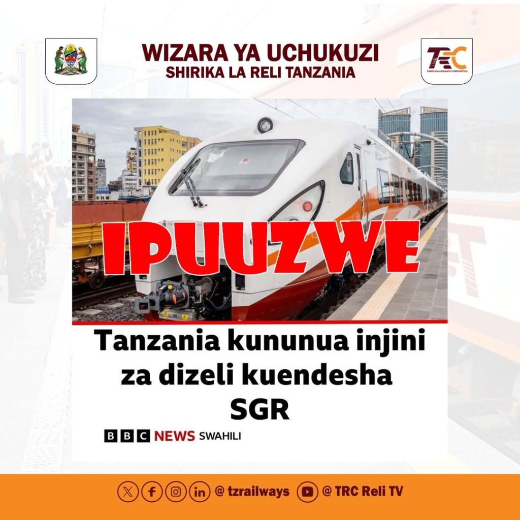 Tanzania Denies Reports of Procuring Diesel Engines for SGR Operations